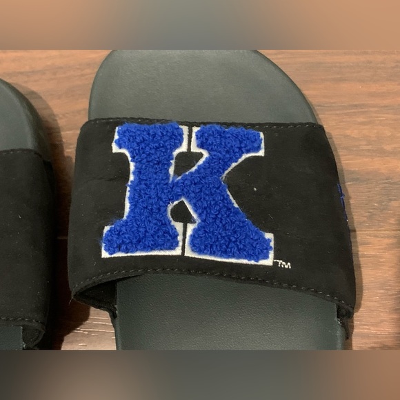 Victoria Secret PINK UK University of Kentucky Collegiate Sherpa Slides Sandals - Picture 3 of 13
